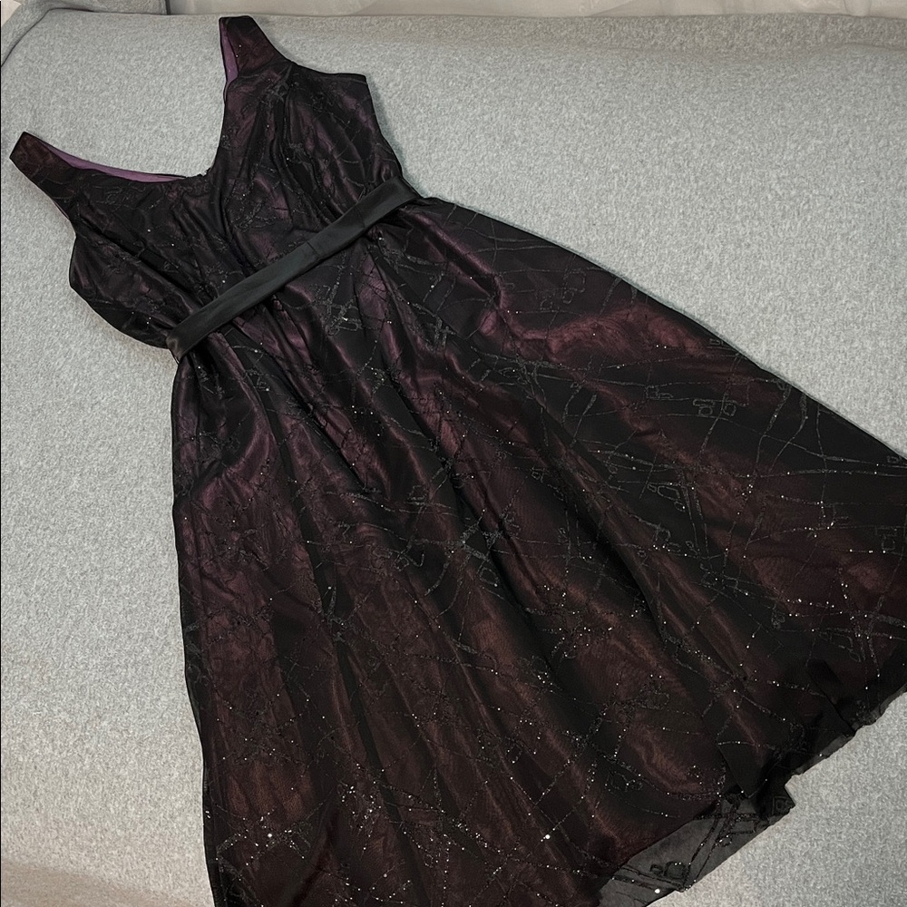 Vintage Whimsigoth Dark Fairy Midi Dress Size 8 Gothic Event Hoco Celestial